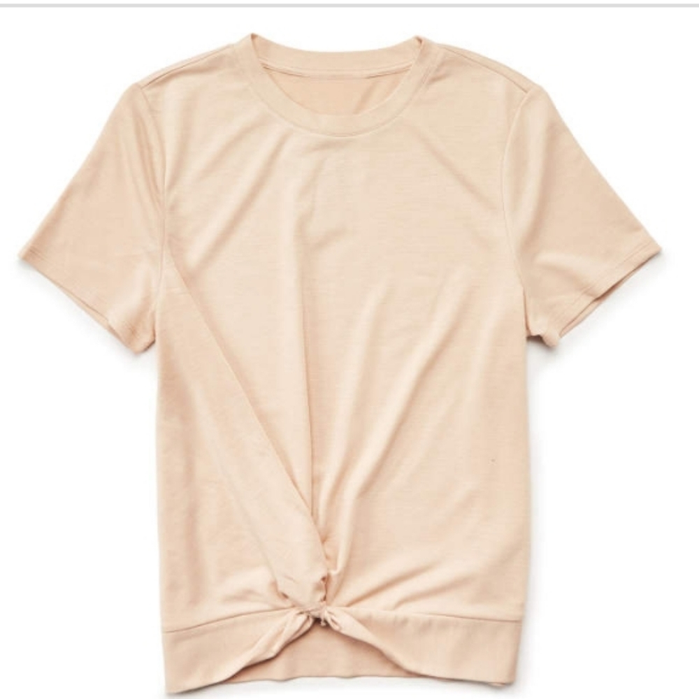 Side Knot Crewneck Top